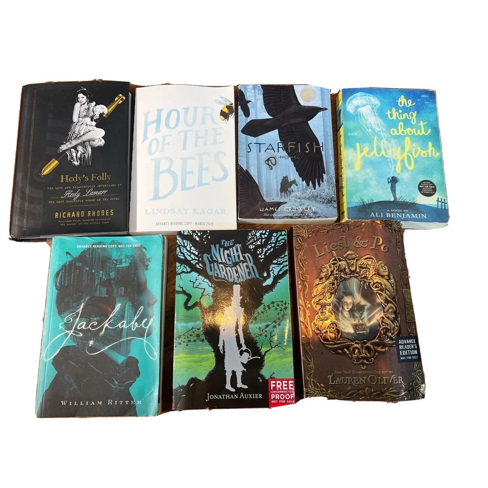 Lot of 7 Advanced Reader Editions/copies, Proofs, and a First edition books
